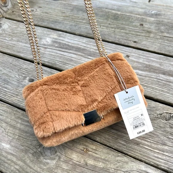 NWT Sophie Fuzzy Crossbody Handbag from A New Day - Picture 4 of 16